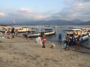 Collecting debris before it gets into the ocean