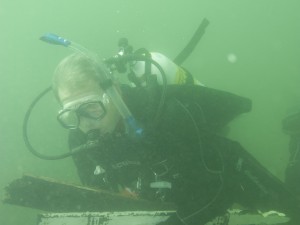 Tony Cook underwater - he's a PADI Master Instructor