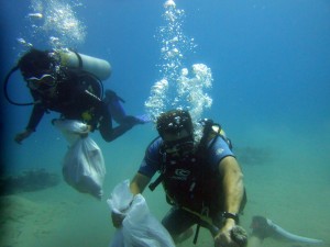 underwater action