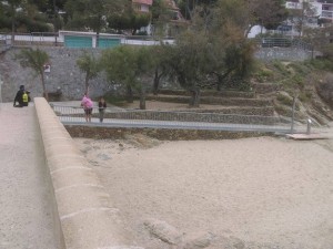 the view of the beach 