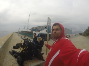 Padi Course Director Nicolas Laatsch with his DMs 