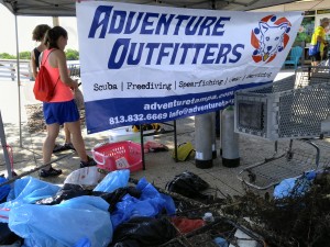 dive against debris, clean up dive, scuba diving, marine debris