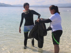 Coastal Cleanup in coastline of Buntod Reef Marine Sanctuary