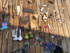 Debris from beneath Mordialloc Pier