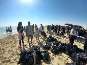 The Ocean ,The Sky , and the beach cleaning 