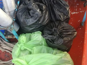 Photo of rubbish collected 