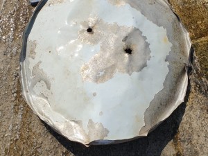 A bit metal sheet we pulled from the sea