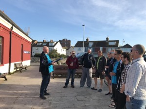 Morning dive team briefing 