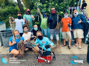 RRDC Divers Celebrating their Trashy Haul