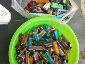 Lighters collected