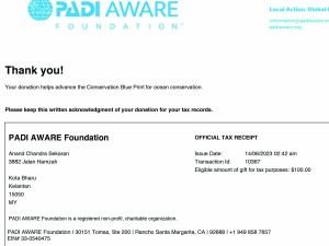 AWARE Donation Slip