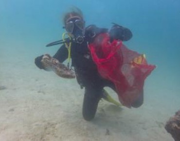 60 Minute Dive 413kg Rubbish Removed and Reported