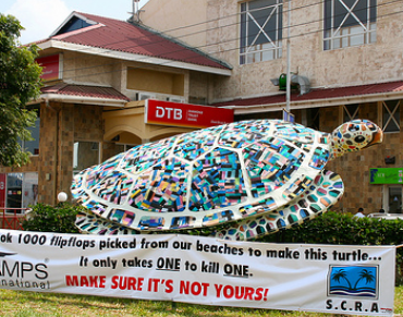 Flip-Flop Sculpture Draws Attention to Marine Debris Issue