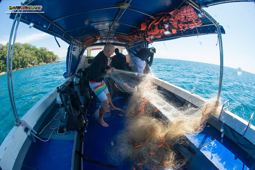 Dive Downbelow, Malaysia, Ghost Nets, Project AWARE