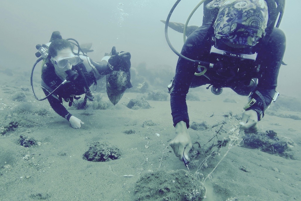 Carlo removing some fishing line