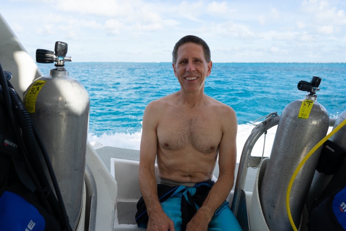 John Enz came down from Jacksonville especially for the event. He was proud to support a local dive shop working to protect local reefs