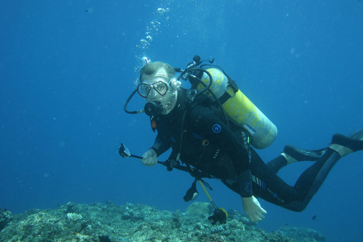 image of Ian Campbell scuba diving