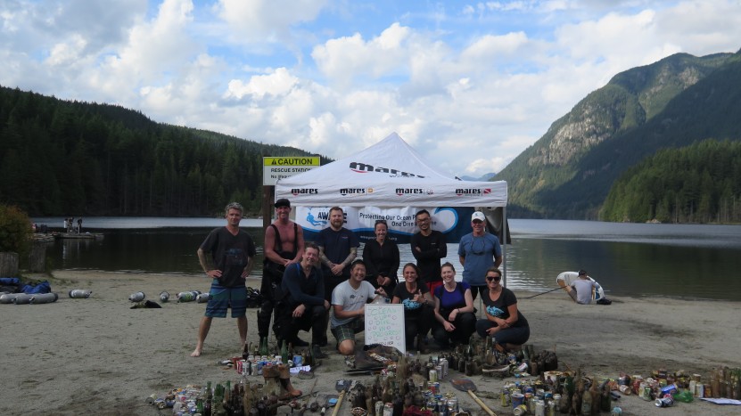 Project Aware dive at Buntzen lake