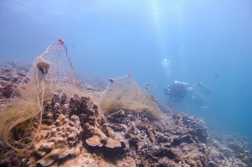 Ghost nets at House Reef