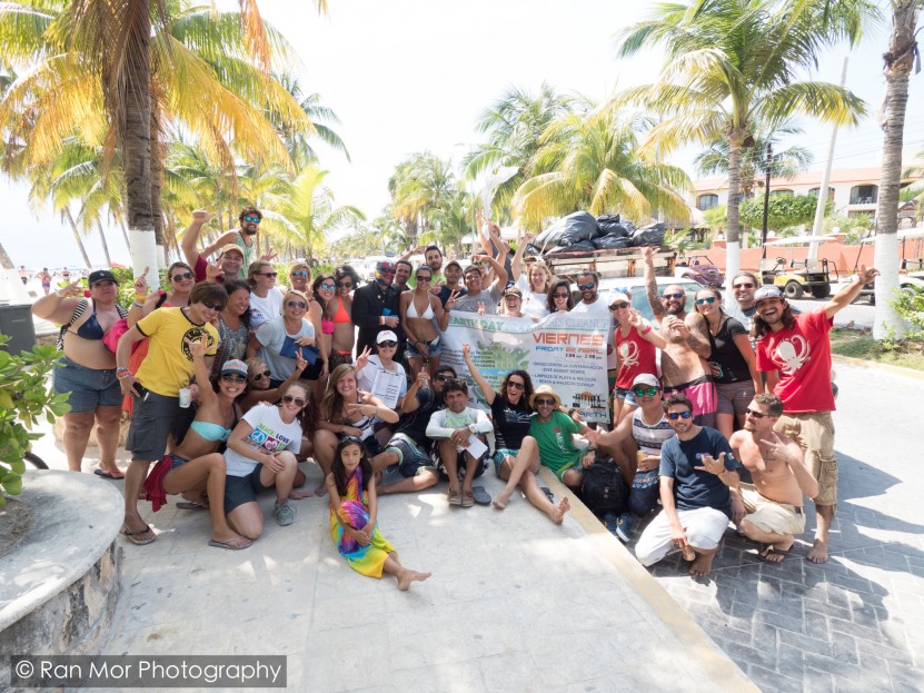 2nd annual earth day isla mujeres beach clean up and dive against debris