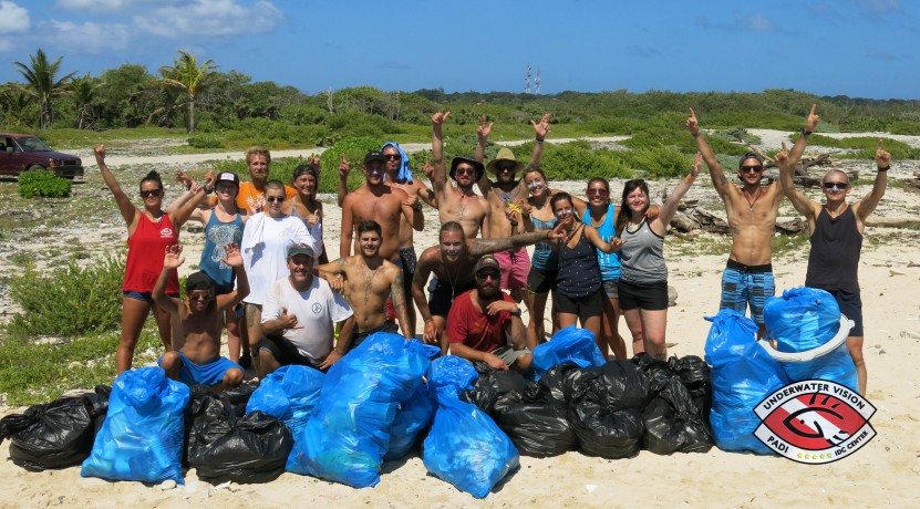 Beach Cleanup, Project Aware, Underwater Vision