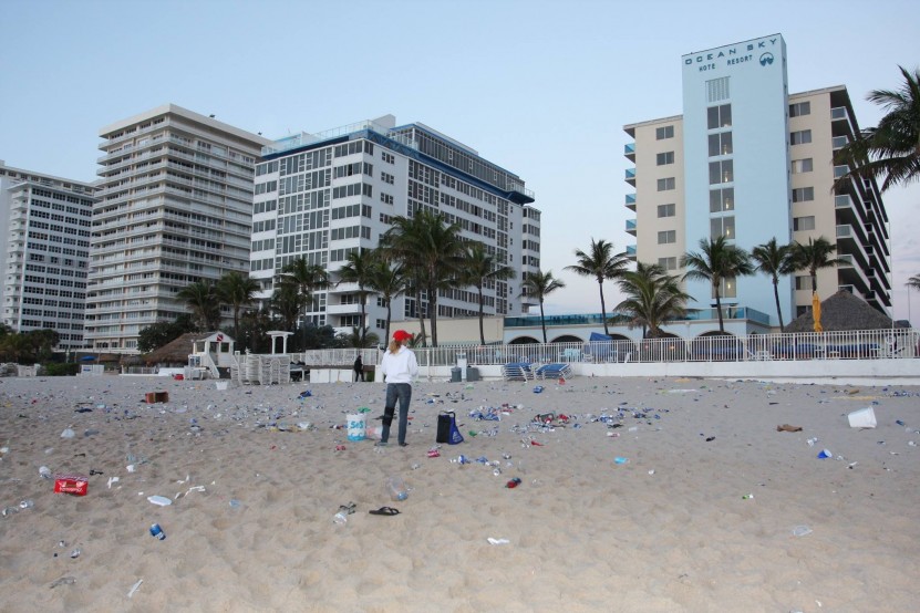 Beach Debris Removed By SOS Ocean Clean Up Volunteers