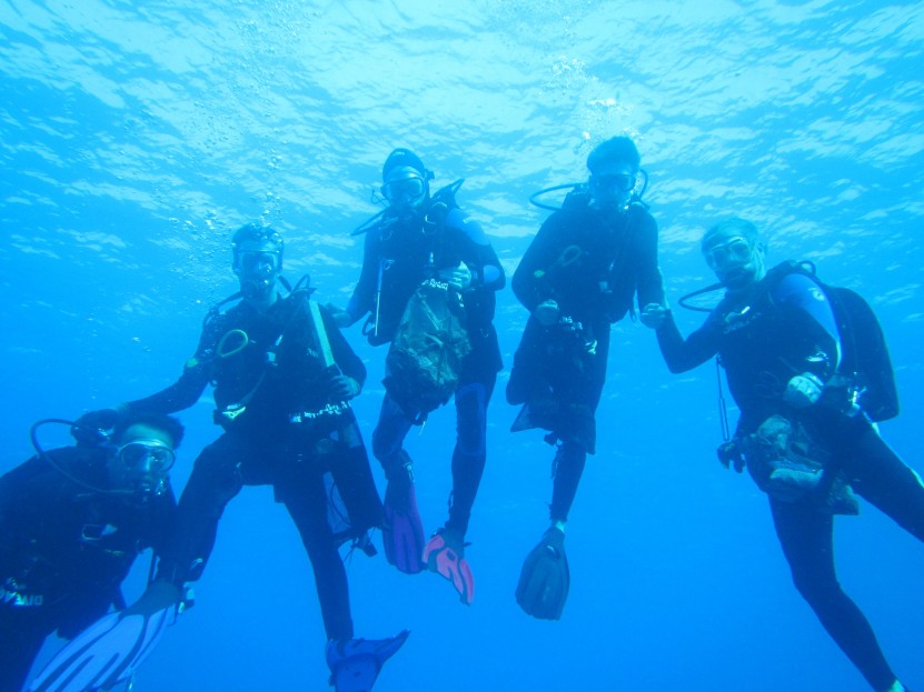 Diving Against Debris