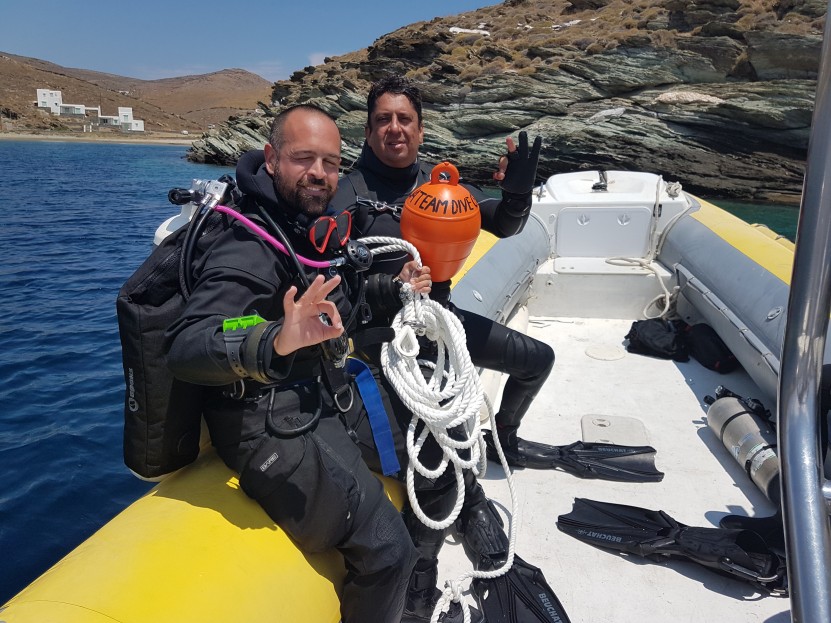 mooring at agios sostis kythnos greece