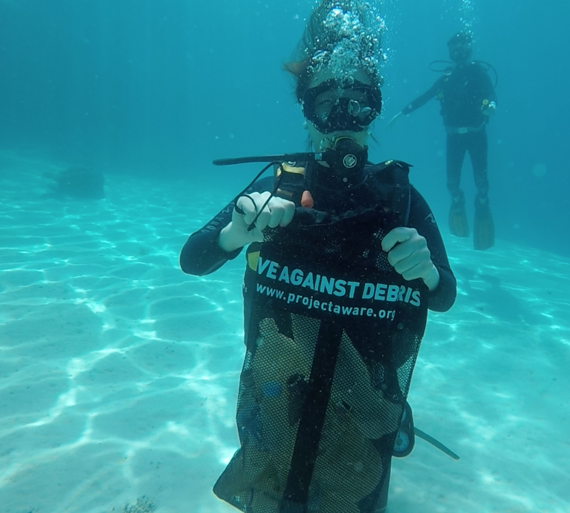 dive against debris, project aware, philippines, el nido, palawan