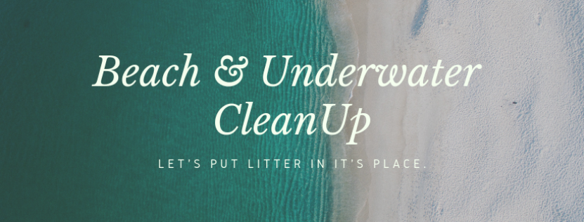 beach and underwater cleanup