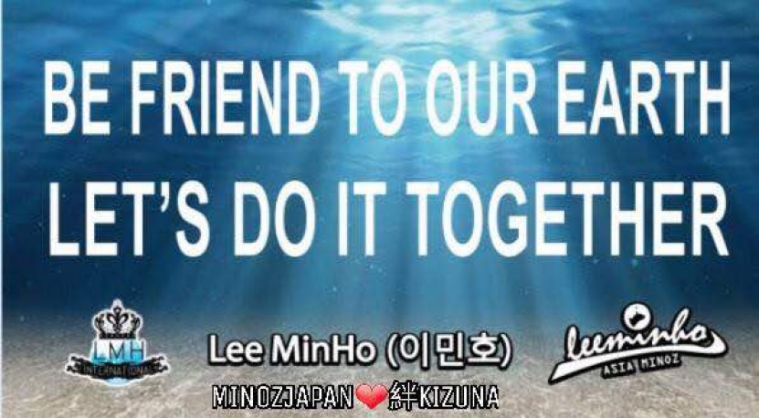 Lee is an actor from south korea who promoting awareness for cleaner ocean