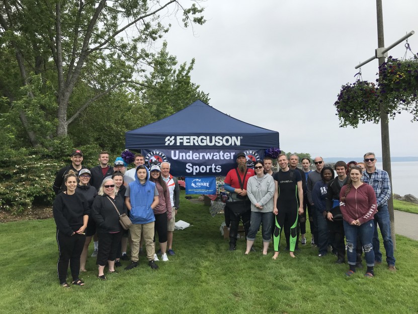 Ferguson and Tacoma Underwater Sports Beach Clean up 