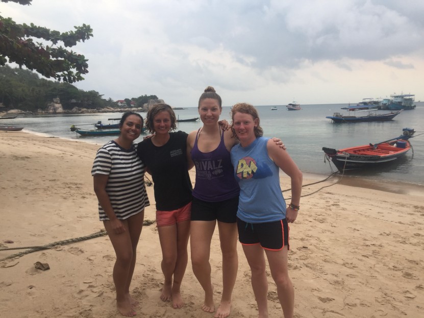 Katie and Khush with Their Instructor and Divemaster