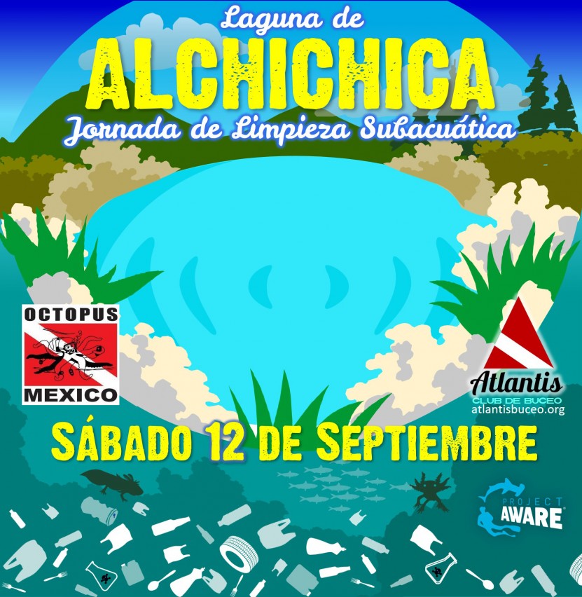 Limpieza Subacuática Laguna de Alchichica