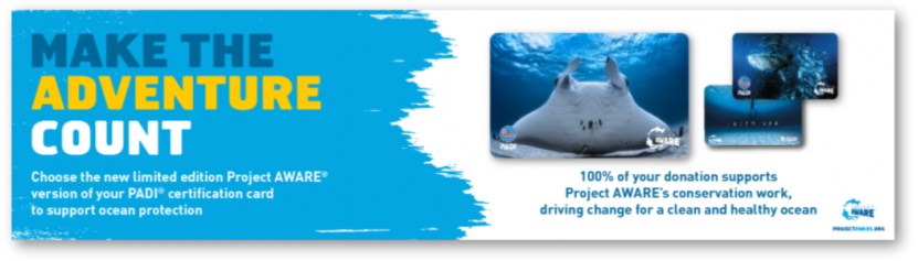 PADI AWARE banner