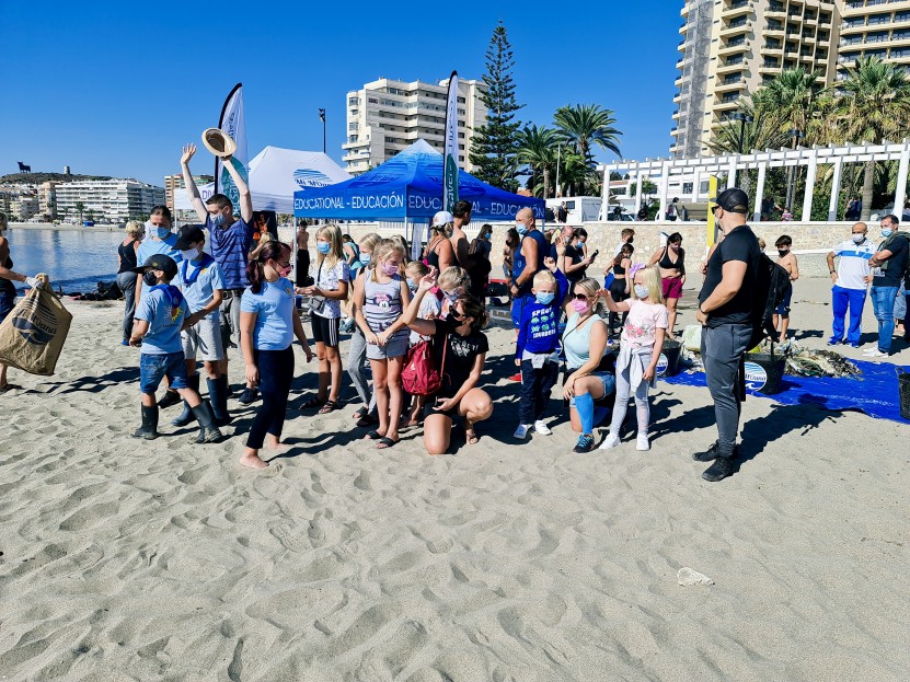 Beach clean up Fuengirola Spain