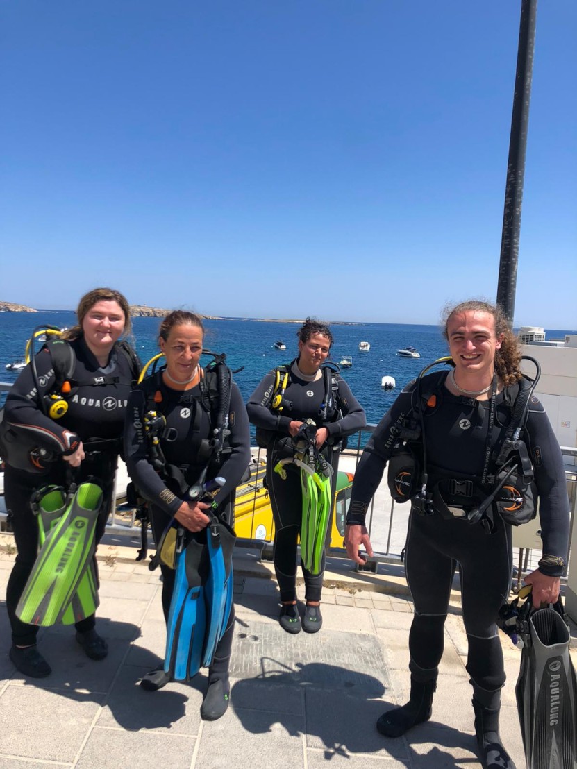 Open Water course students