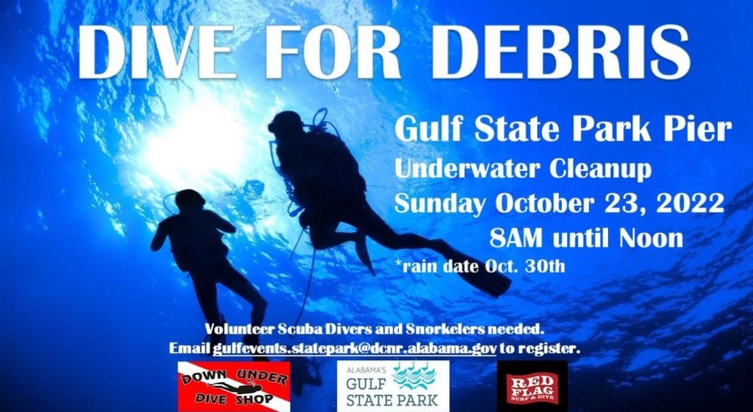 Gulf State Pier Underwater Cleanup Oct.23rd