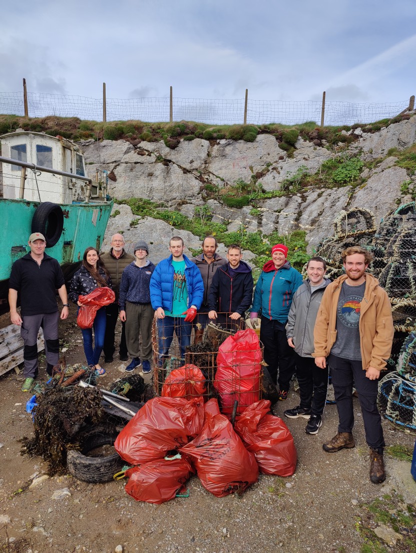 Total debris collected over two days