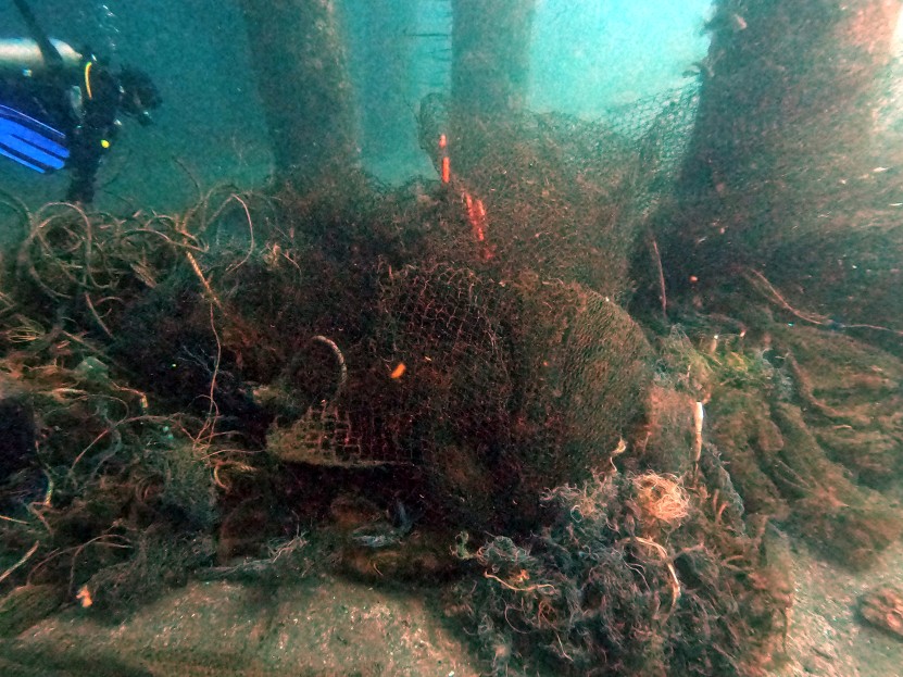 Abandoned Ghost Fishing Net