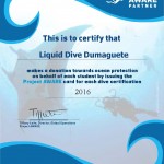 100% AWARE Liquid certificate