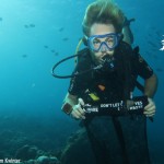 Kieran was honoured to use Project AWARE's 'Dive Against Debris' mesh bags...and with such little underwater trash inside too!