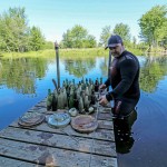 Found a lot of bottle diving in the river in Perth, Canada