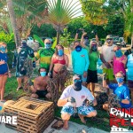 Rainbow Reef Crew After Dive Against Debris 