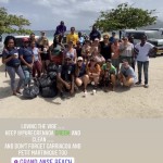 The volunteers from #dcfGrenada beach clean up!!